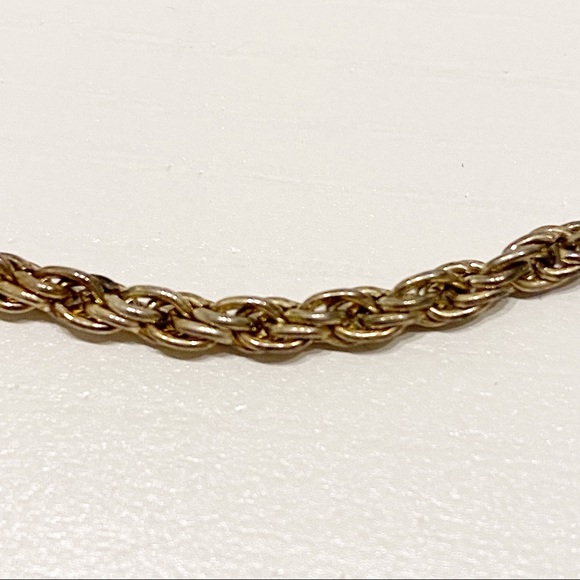 Silver Tone Rope Style Bracelet - Picture 2 of 5